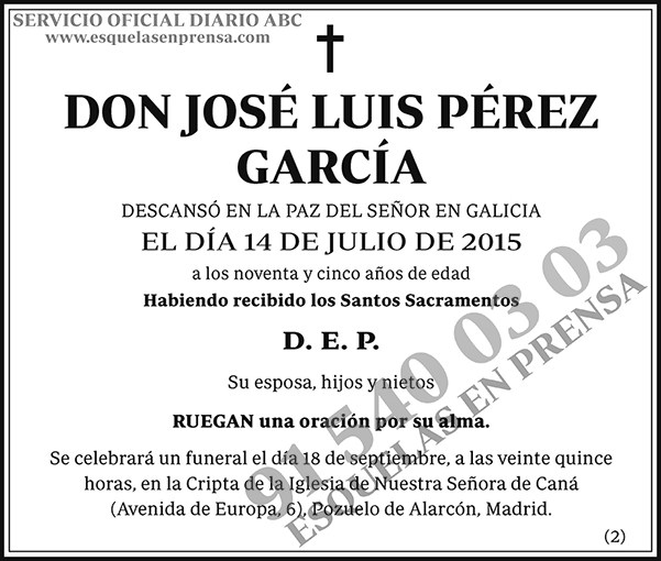 José Luis Pérez García